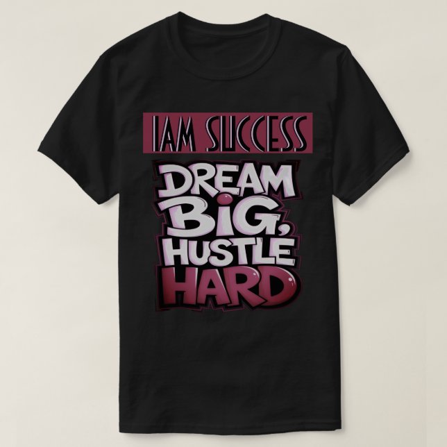 T-SHIRT HUSTLE HARD (Design devant)