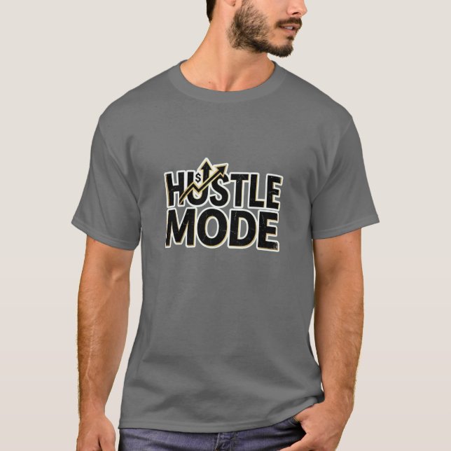 T-shirt Hustle Mode Money Mindset Logo Tee (Devant)
