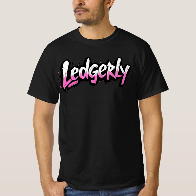 T-shirt Hustle | Short Sleeve Shirt | Ledgerly ® (Devant)