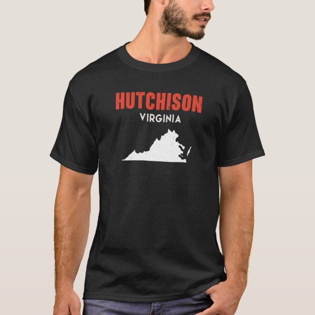 T-shirt Hutchison Virginia USA State America Travel Virgin (Devant)