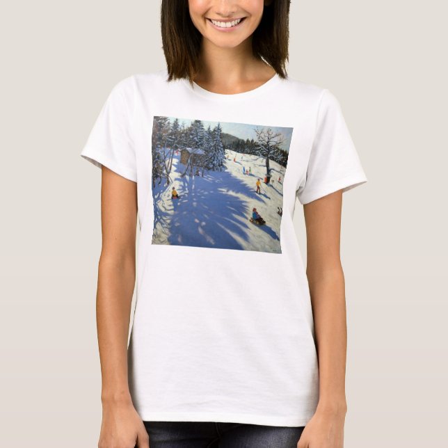 T-shirt Hutte Morzine de montagne (Devant)