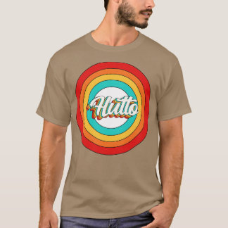 T-shirt Hutto Nom Chemise Vintage Cercle Hutto