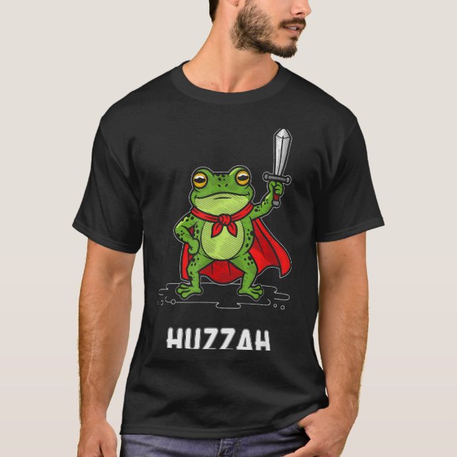 T-shirt Huzzah Frog  (Devant)
