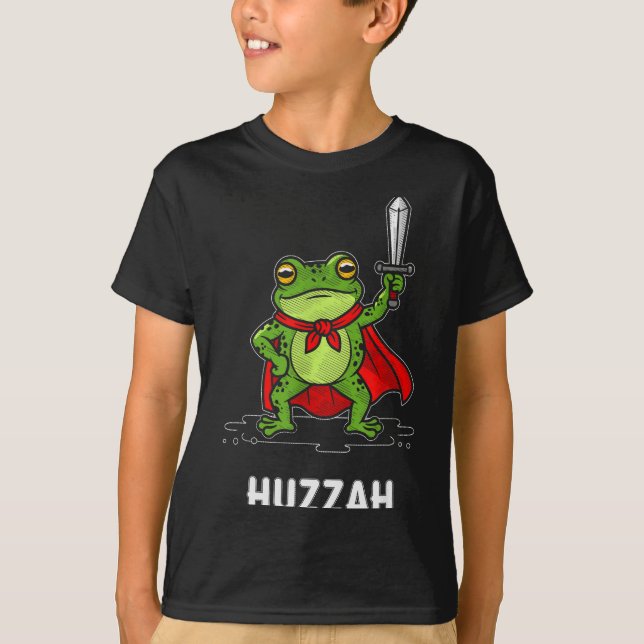 T-shirt Huzzah Frog  (Devant)