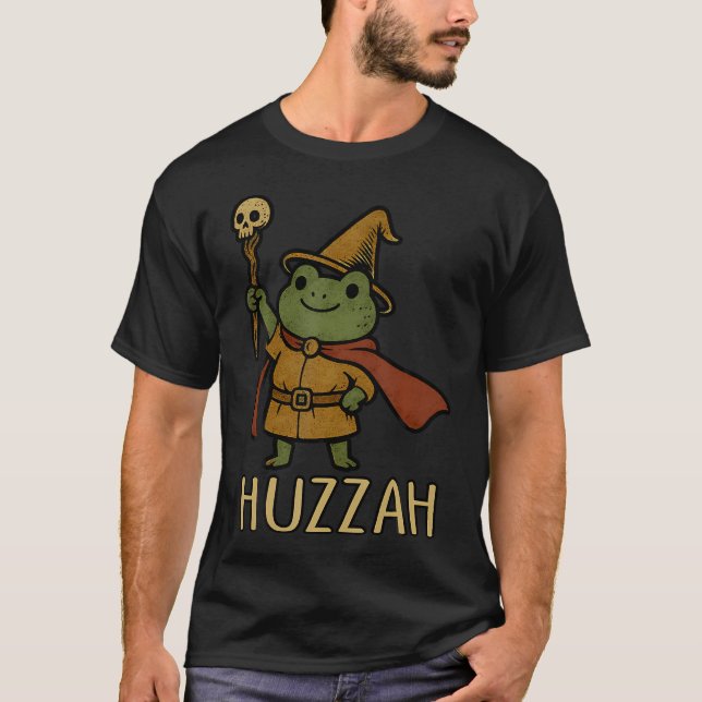 T-shirt Huzzah Frog Wizard (Devant)