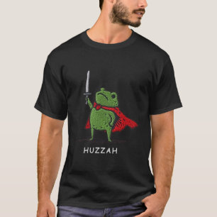 T-shirt Huzzah Grenouille Chevalier Citation de Mème d'Épé