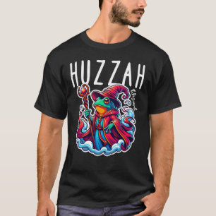 T-shirt Huzzah Wizard Frog