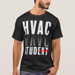 T-shirt HVAC Étudiant Diplôme d'études Chauffage HVAC Tech