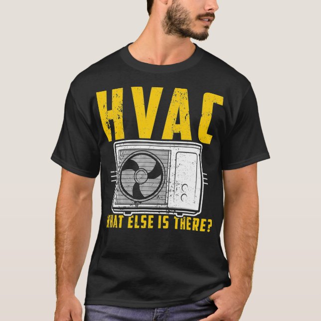 T-shirt HVAC Qui d'autre est là Technicien Réparateur AC G (Devant)