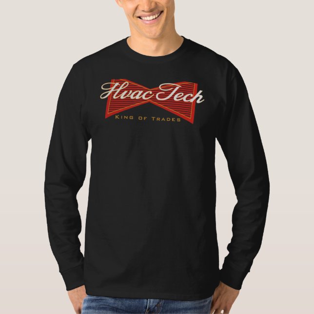 T-shirt Hvac Tech Roi Des Métiers Hommes (Devant)
