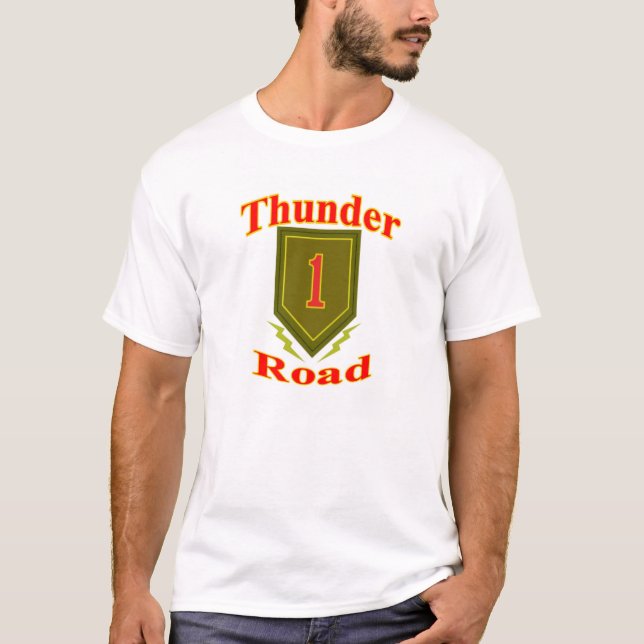 T-shirt Hwy. #13, mieux connu comme route de tonnerre (Devant)