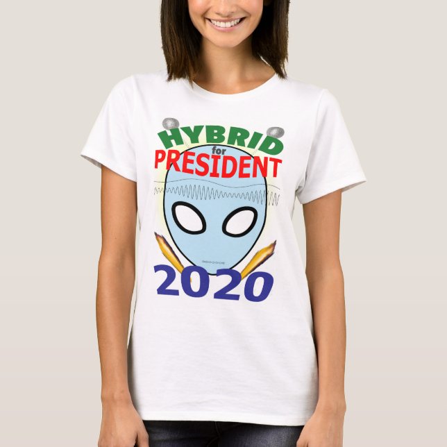 T-shirt Hybrid for President 2020 - DNA mouth (Devant)