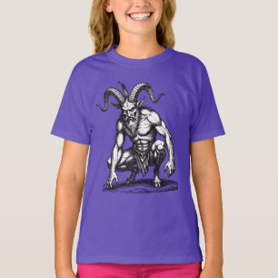 T-shirt Hybride de démon de chèvre humain Lechies