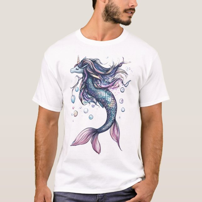 T-shirt Hybride Licorne Sirène (1) (Devant)