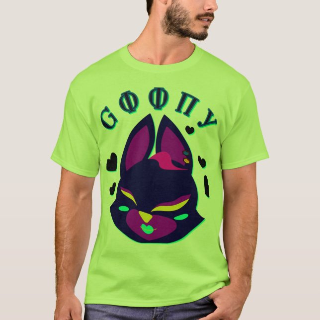 T-shirt hybride renard-chat stylisé (Devant)