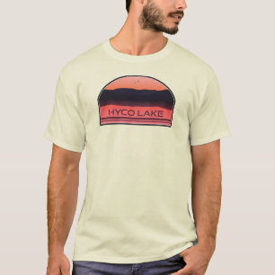 T-shirt Hyco Lake North Carolina Red Sunrise