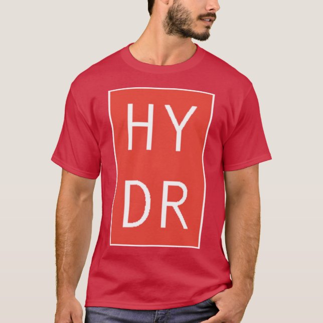 T-shirt HYDR rouge (Devant)