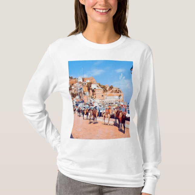 T-shirt HYDRA - mules au port (Devant)