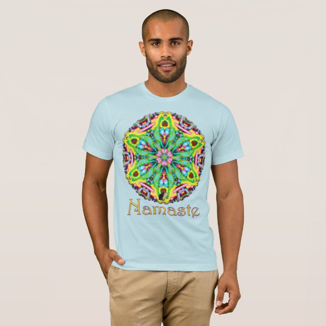 T-shirt Hydra Namaste Kaléidoscope (Devant entier)