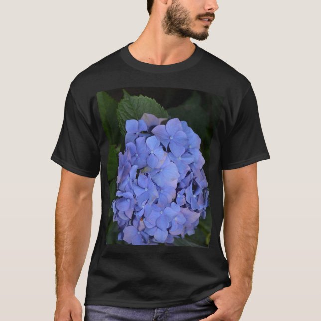 T-shirt Hydrangea macrophylla violette rustique (Devant)