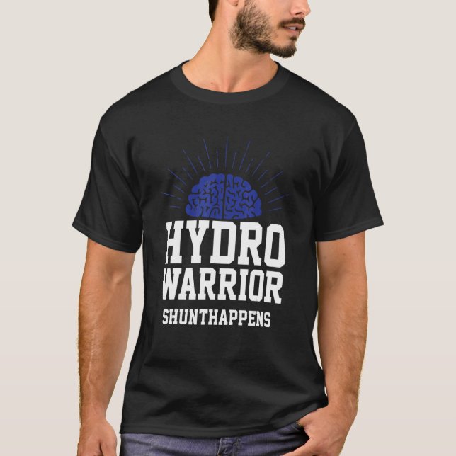 T-shirt Hydro guerrier shunt se produit Hydrocéphalie côte (Devant)