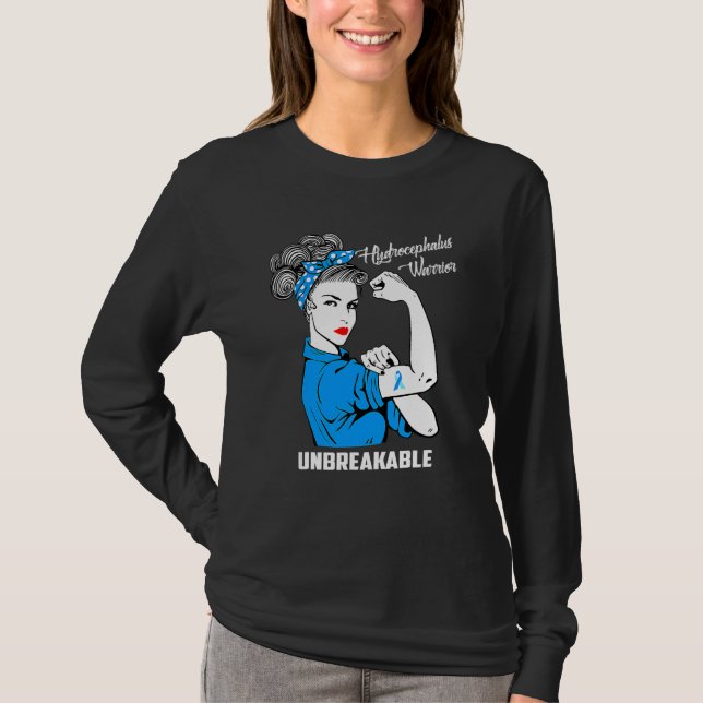 T-shirt Hydrocéphale Guerrier Imparable Sensibilisation Hy (Devant)