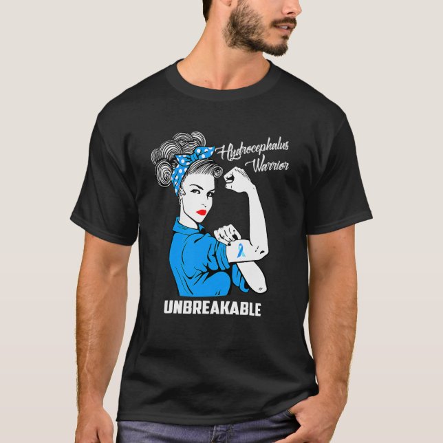 T-shirt Hydrocéphale Guerrier Imparable Sensibilisation Hy (Devant)