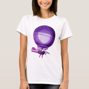 T-shirt Hydrogène Blanchard (Violet) Ballons à air chaud