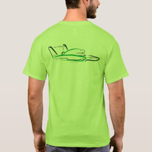 T-shirt Hydroplane 01 Lime Back