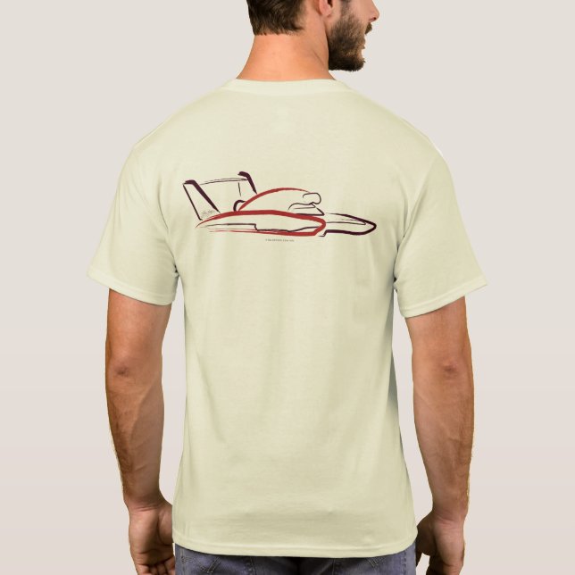 T-shirt Hydroplane 01 Naturel Retour (Dos)
