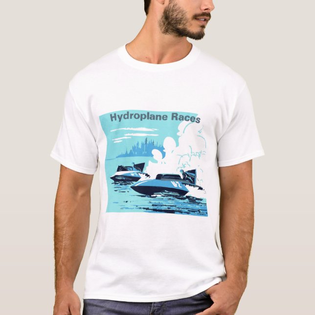 T-shirt Hydroplans Vintages. Les Thunderboats (Devant)