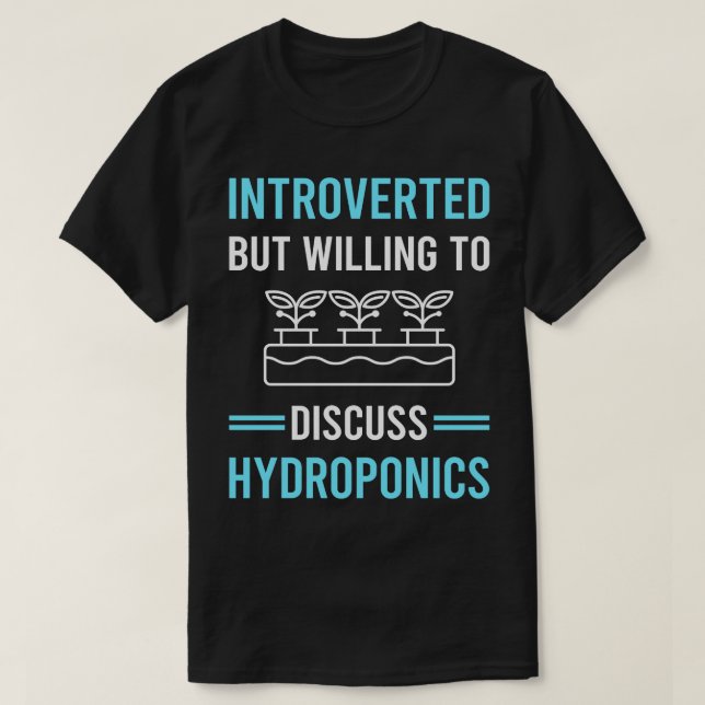 T-shirt Hydroponique introduit Hydroponique (Design devant)