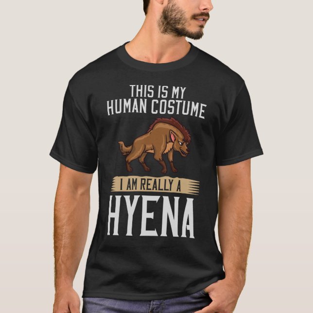 T-shirt Hyena Costume Gift Hyenadon Hyenas Animal (Devant)