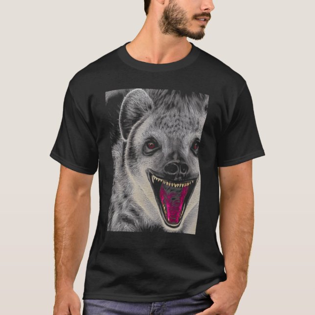 T-shirt Hyena Gape Hyaena (Devant)