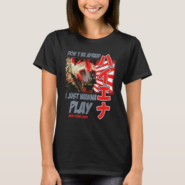 T-shirt Hyena Liver Japonais Hyaena (Devant)