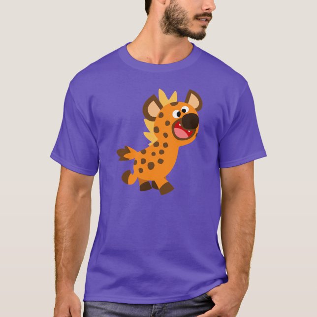 T-Shirt Hyena, petit caricature mignonne (Devant)
