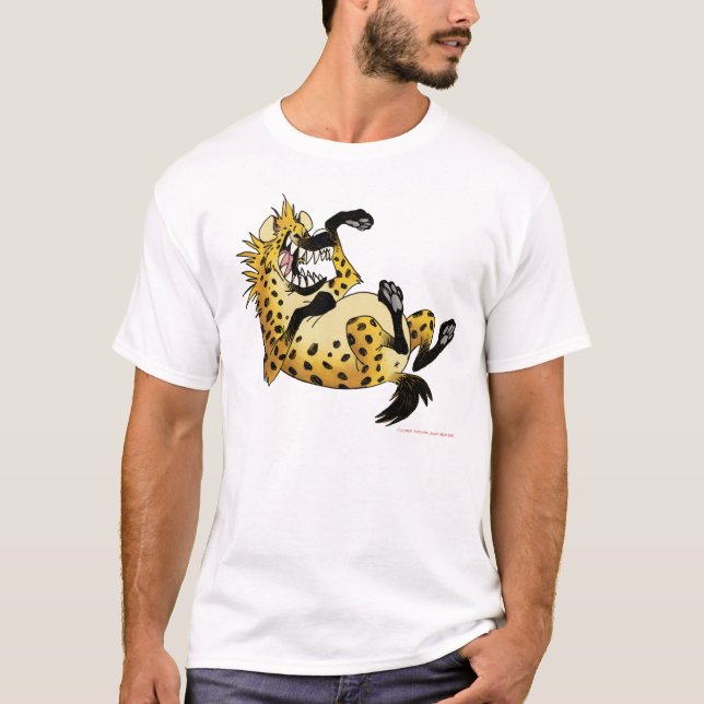 T-Shirt Hyena riant de dessin animé (Devant)