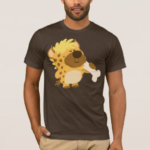T-shirt Hyène repérée par bande dessinée mignonne écr