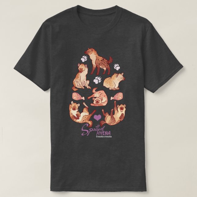 T-shirt hyène tachetée (Design devant)