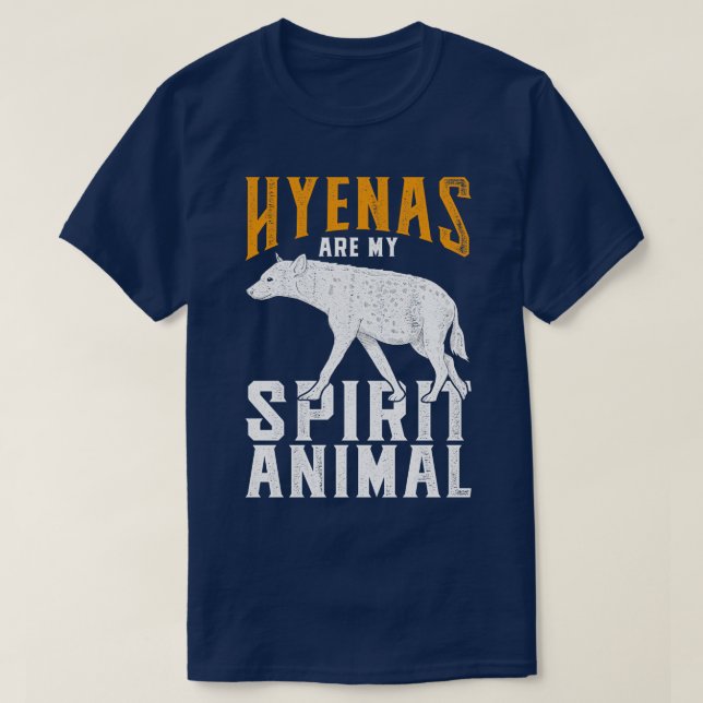 T-shirt Hyènes Sont Mon Esprit Animal Hyena (Design devant)