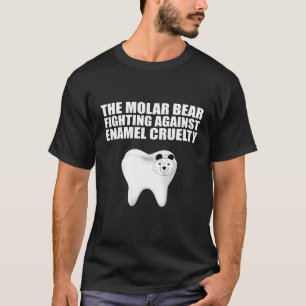 T-shirt Hygiéniste dentaire Ours molaire Dentiste Chemise