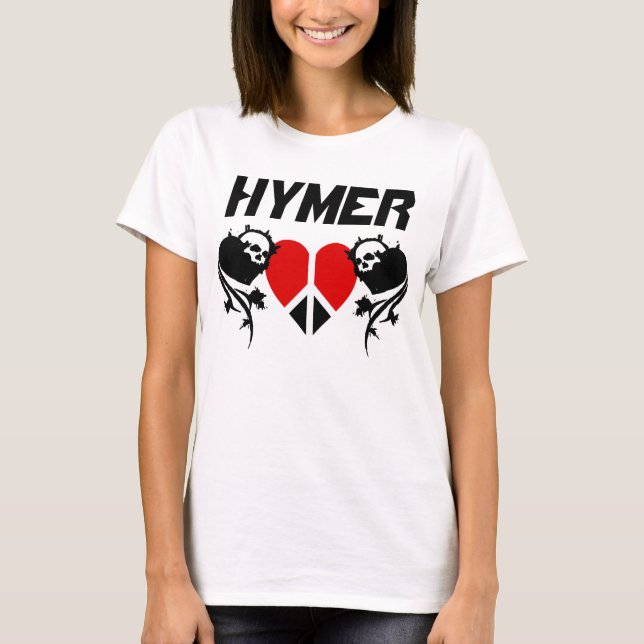 T-shirt Hymer White Peace Backside (Devant)