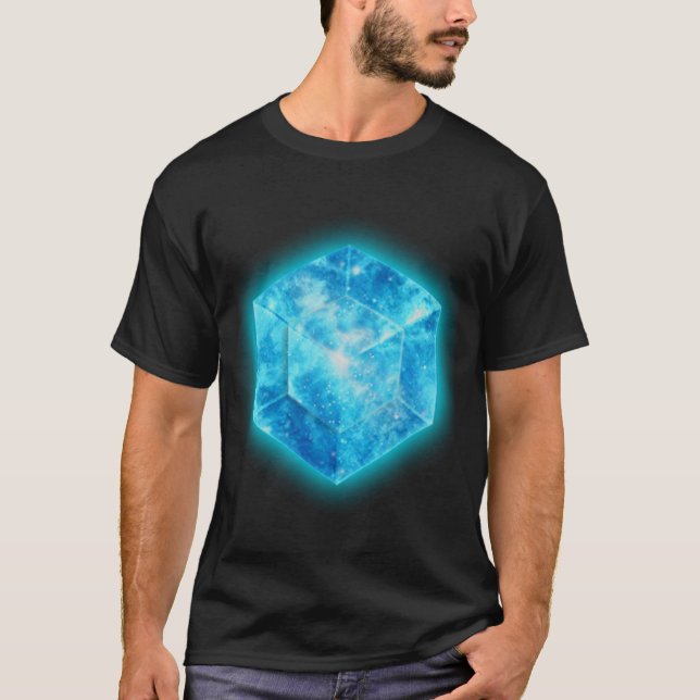 T-shirt Hypercube 4D - TESSERACT, numérique, symbole - (Devant)