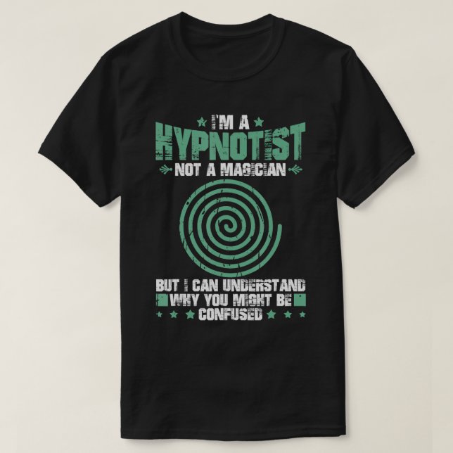 T-shirt Hypnose Sleep Hypnotist Spiral Guide Obtenez rapid (Design devant)