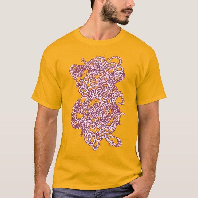 T-shirt Hypnotic Amorphous Phantasmagoric Modern Groovy  (Devant)