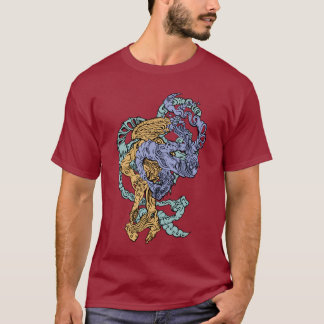 T-shirt Hypnotic Amorphous Phantasmagoric Modern Groovy