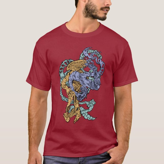 T-shirt Hypnotic Amorphous Phantasmagoric Modern Groovy  (Devant)