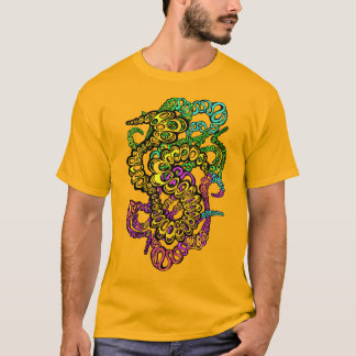 T-shirt Hypnotic Amorphous Phantasmagoric Modern Groovy 