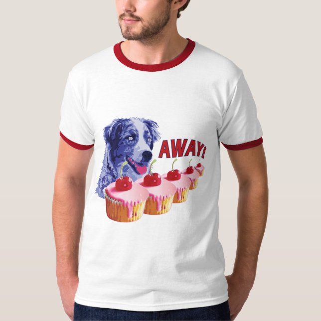 T-shirt Hypnotisé - taches le chien de petit gâteau - loin (Devant)