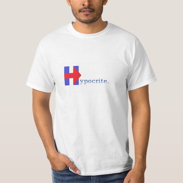 T-shirt Hypocrite Hillary (Devant)